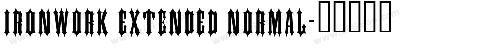 Ironwork Extended Normal字体转换